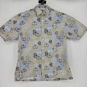 Jhane Barnes Shirt Mens Large‎ Frequency Geometric Colorful Button Down Casual